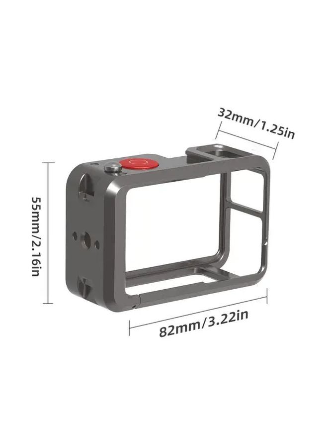 DJI Action 5 Pro 4 3 قفص الأرنب إطار من الألومنيوم حامل إطلاق سريع - Image 2